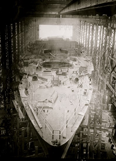 Battleship Arkansas under Construction