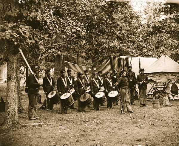 Bealeton, Va. Drum corps, 93d New York Infantry 1863