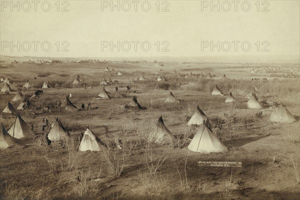 Native American Encampment - Lakota Indians 1890