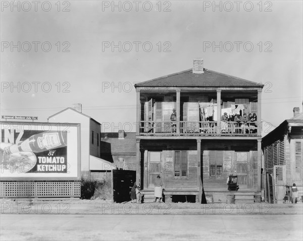 Black house in New Orleans. Louisiana 1936