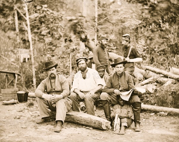 Blacks & Whites Mingle at Foller's Farm at Cumberland Landing 1862