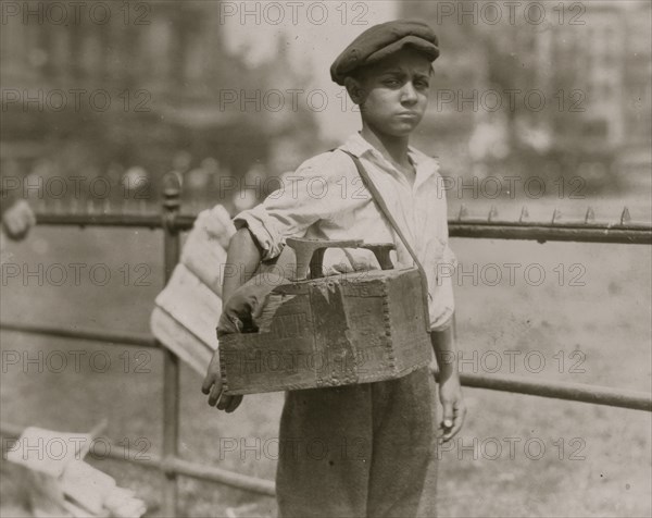 Bootblacks in and around City Hall Park, New York City - July 25, 1924 1924