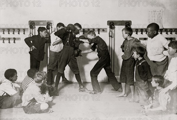 The "Manly art of self-defense" Newsboys' Protective Association. 1908