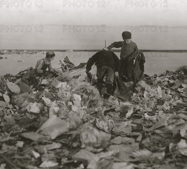 Boys of the Dumps - South Boston. Fields now being filled in for a Play Ground 1910