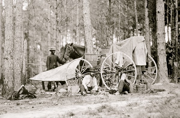 Brady's photo outfit in front of Petersburg, Va. 1864