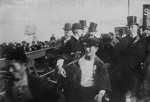 C.B. Bryan arrives in Yokohama 1911