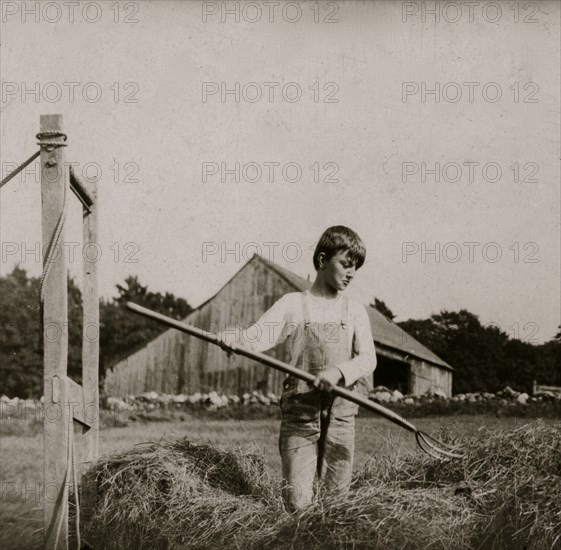 Eleven years old & his father run a farm of 160 acres in Southern Vermont. 1915