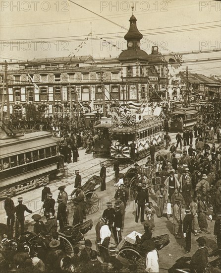 Japanese Victorious Admiral Togo is Celebrated with his Defeat of the Russians 1906