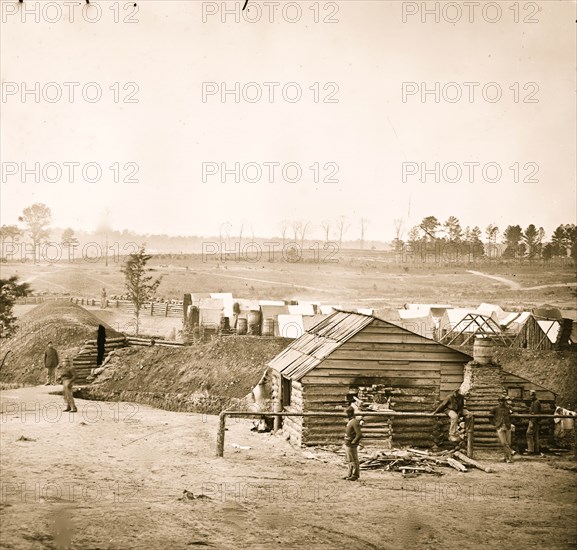 Chapin's Bluff, Virginia (vicinity). Fort Burnham, formerly, Confederate Fort Harrison, near James River 1863