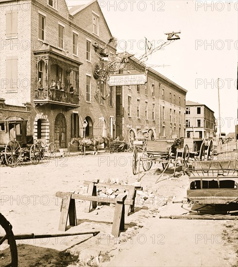 Charleston, S.C. Archibald McLeish's Vulcan Iron Works and other houses on Cumberland Street 1865