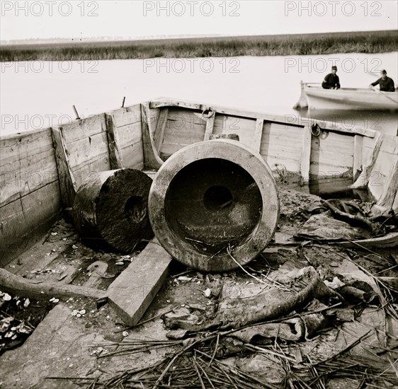 Charleston, South Carolina (vicinity). Remains of famous "Floating Battery" 1865