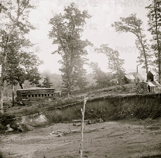 Chattanooga, Tenn., vicinity. Blockhouse on the Nashville & Chattanooga Railroad 1864