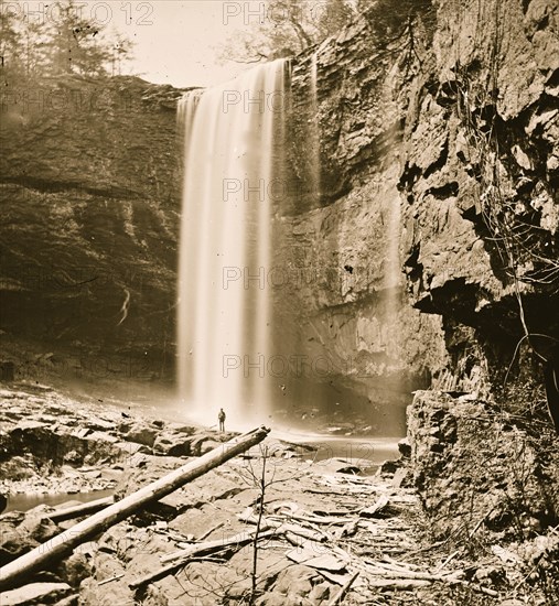 Chattanooga, Tennessee (vicinity). Lulu Falls, Lookout Mt 1864