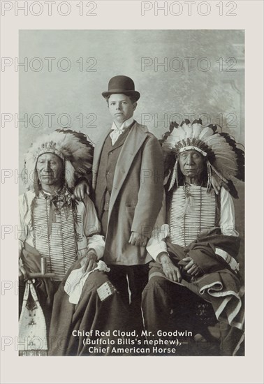 Chief Red Cloud, Mr. Goodwin, and Chief American Horse