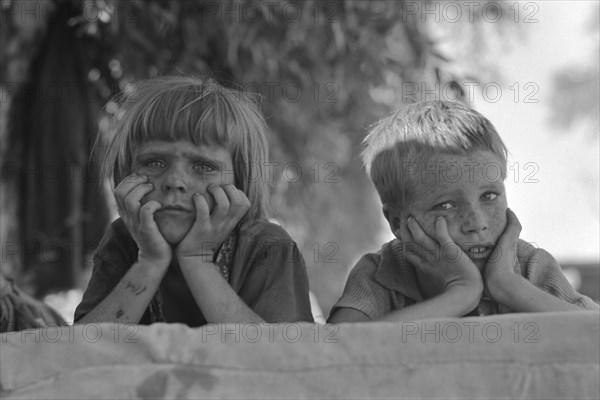 Children of Oklahoma drought refugee 1936