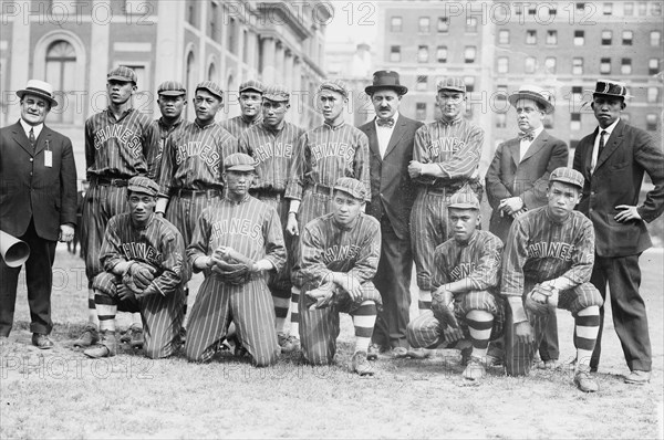 Chinese Baseball team from Hawaii in team portrait