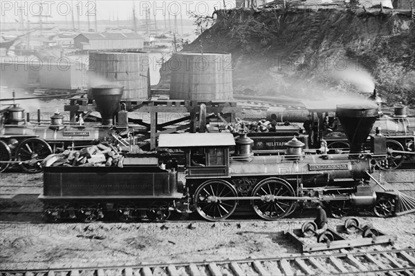 "Gen. J. C. Robinson" and other locomotives of the U.S. Military Railroad 1864