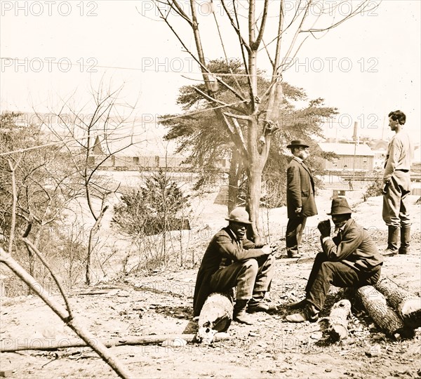 City Point, Virginia. Scouts at Secret Service headquarters 1863