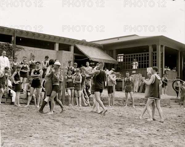 Couples Dancing on the Beach 1922