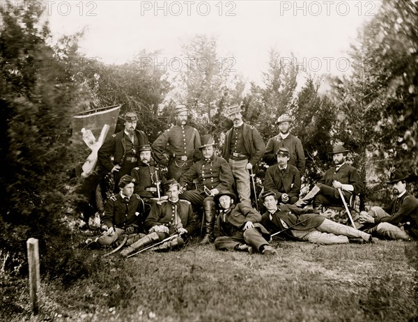 Culpeper, Va. Gen Robert O. Tyler and staff of the Artillery Reserve 1863