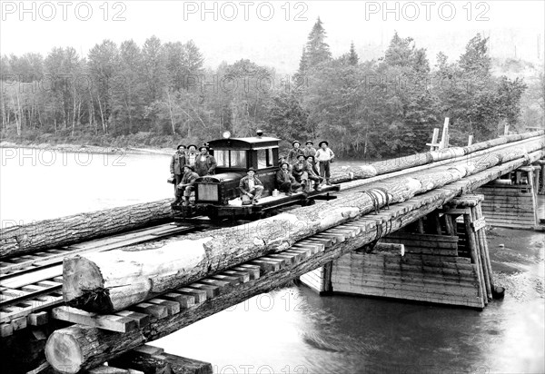 Over the Sauk River! There's Enough to Lose a Few! 1920
