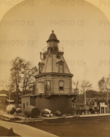 Lighthouse and buoys at the 1876 International Exhibition, Philadelphia 1776