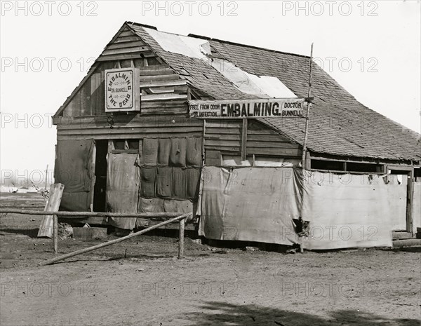 Dr. Bunnell's embalming establishment in the field. [Army of the James 1863