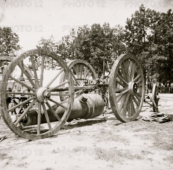 Drewry's Bluff, Virginia (vicinity). Sling for heavy artillery 1865