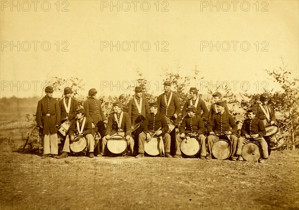 Drum Corps of 61st New York Infantry, Falmouth, Va., March, 1863 1863