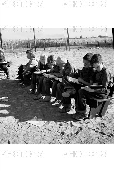 Boys Read School Books 1939