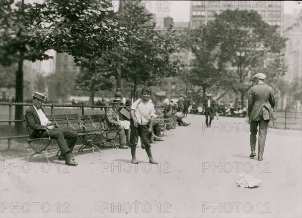 Eleven year old Tony, who shines in Union Square, New York City. 1924