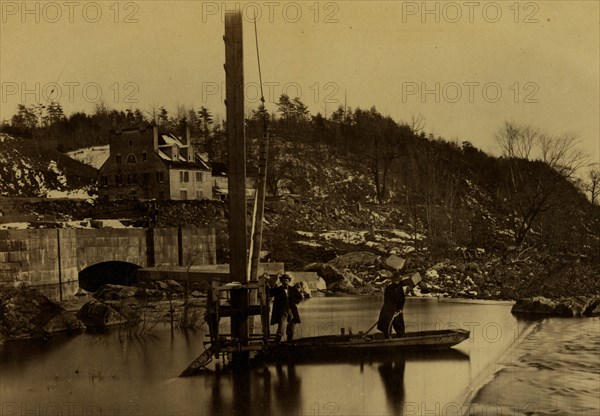 Entrance to Washington Water Works, Great Falls, Potomac River 1863