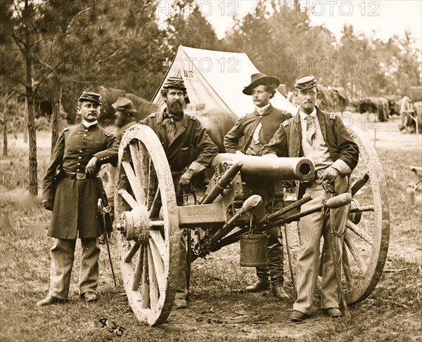 Lt. Robert Clarke, Capt. John C. Tidball, Lt. William N. Dennison, and Capt. Alexander C.M. Pennington 1863