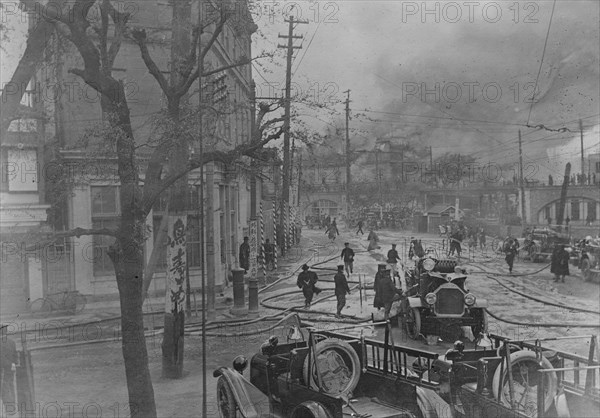 Fire at the Imperial Hotel in Tokyo 1923