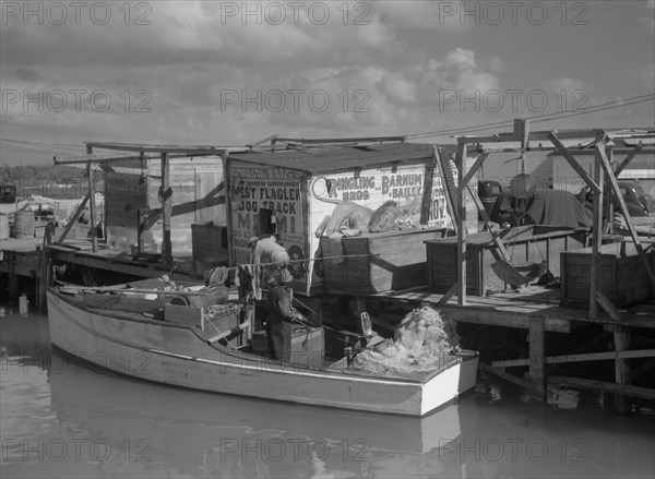 Fishing wharf. Lower Matecumbe Key, Florida 1938