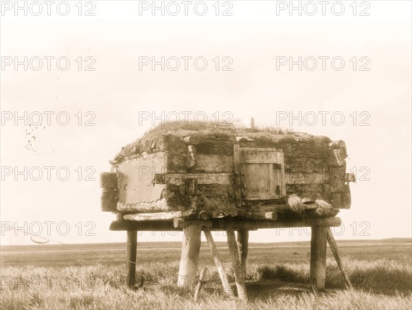 Food caches, Hooper Bay, Alaska 1929