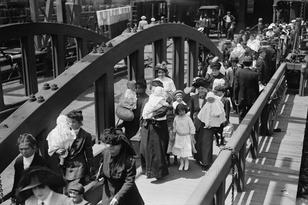 Boarding the Ferry in Manhattan