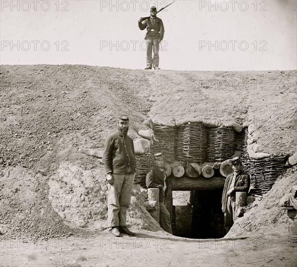 Fort Brady, Va. Entrance to magazine 1864