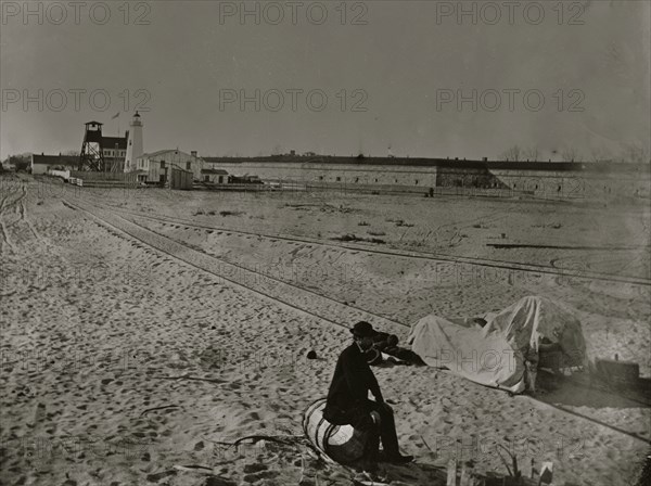 Fort Monroe, Virginia. Light house