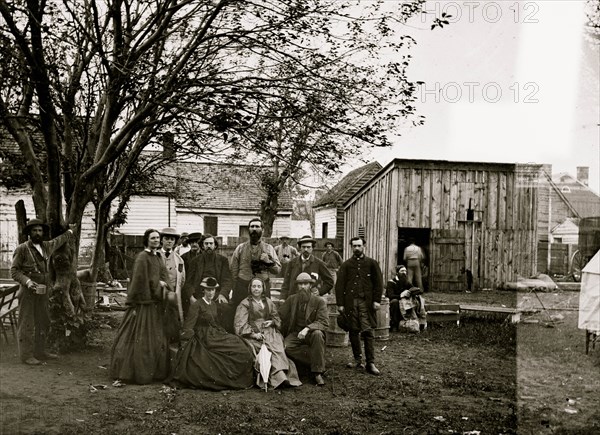 Fredericksburg, Va. Nurses and officers of the U.S. Sanitary Commission 1864