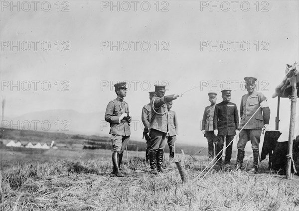 Gen. Akiyama and Crn. Prince of Japan