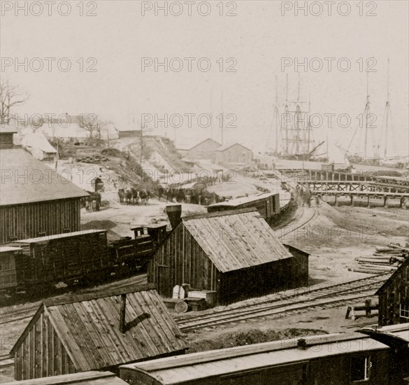 Gen. Grant's rail road, City Point, Va. looking north 1865