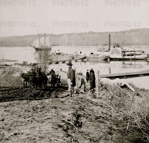 General hospital wharf, Army of the Potomac, City Point, Va. 1865