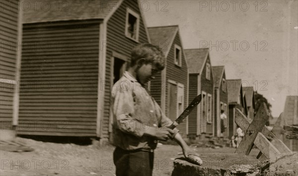 George Goodell, and butcher knife used by many children 1911