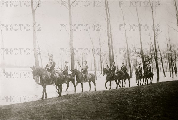 German Hussar patrol