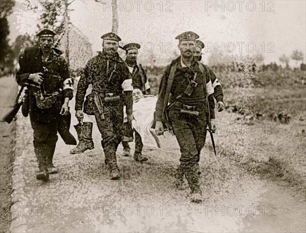 German Marines Carrying Wounded