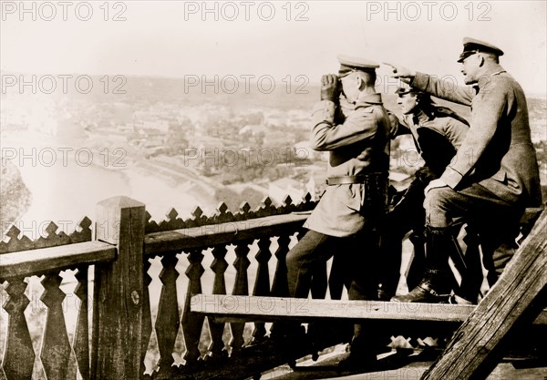 German Officers in Upper Castle, Vilna