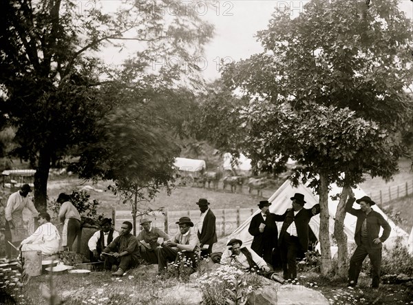 Gettysburg, Pennsylvania. Camp of Captain [John J.] Hoff. 1865