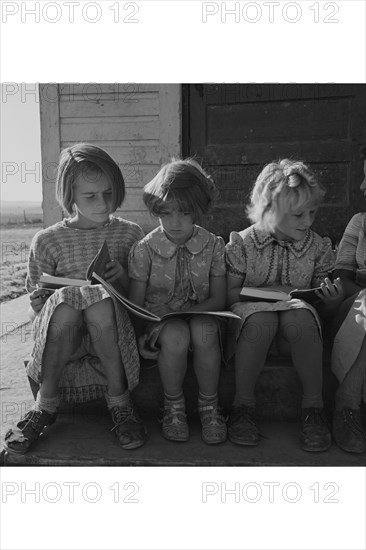 Little Girls Read their Lessons 1939