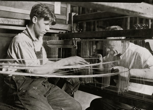 Giving Instruction on the manufacturing of silk 1924